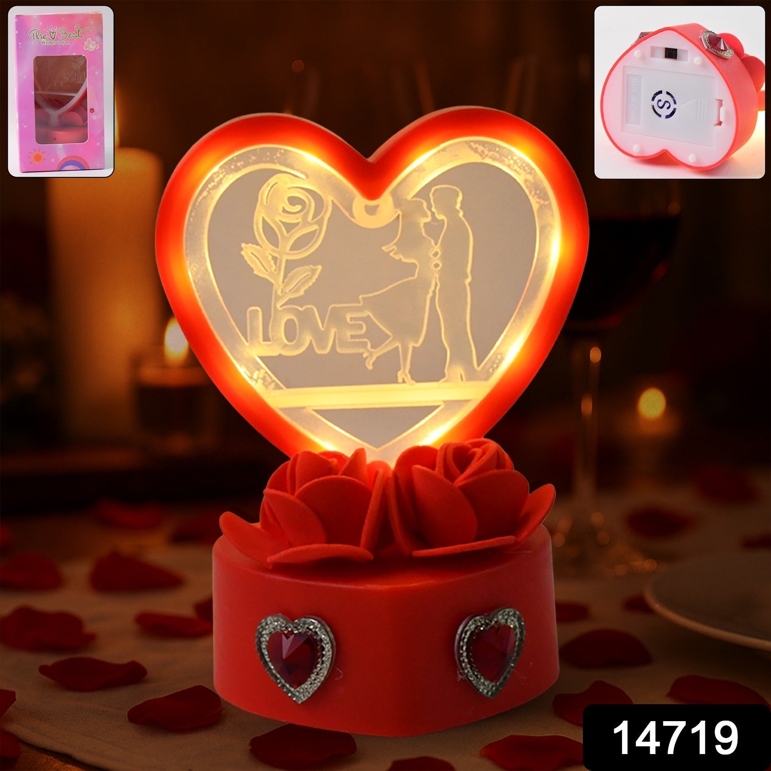 Heart-Shaped Love Couple Decorative Showpiece  Heart-Shaped Love Couple Decorative Showpiece